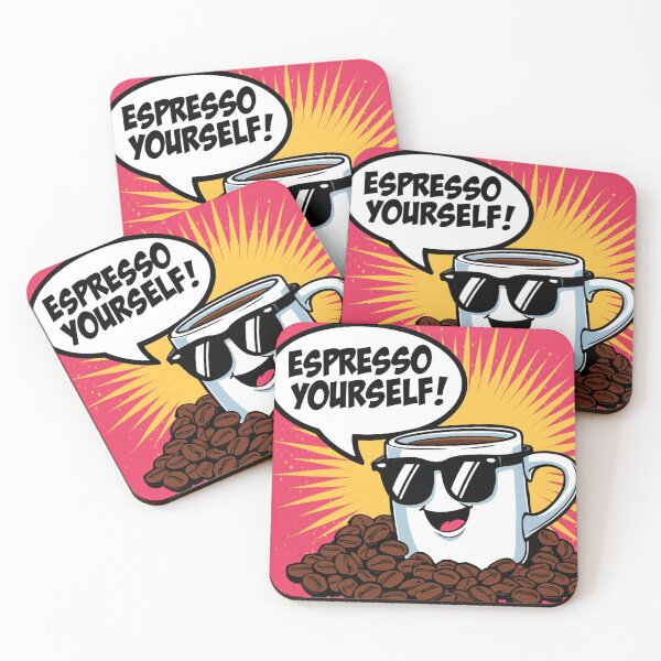 Item preview, Espresso Yourself! – Funny Coffee Pop-Art Design designed and sold by RAKO13.