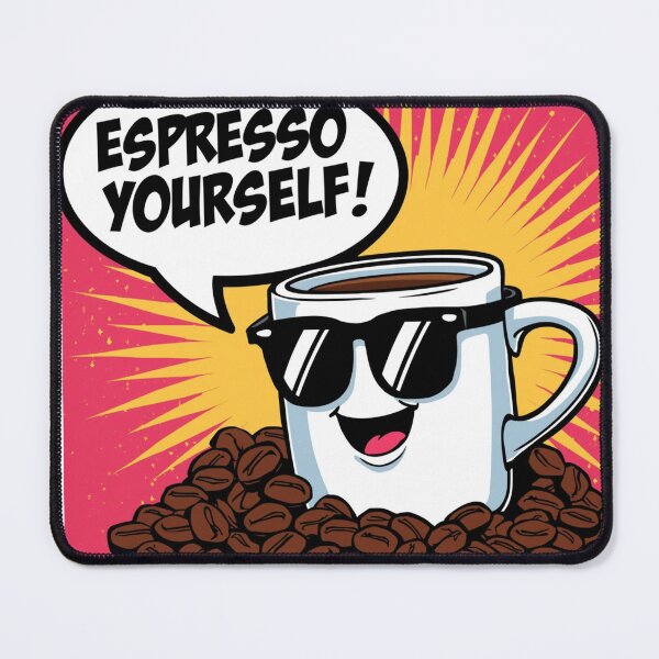 Item preview, Espresso Yourself! – Funny Coffee Pop-Art Design designed and sold by RAKO13.