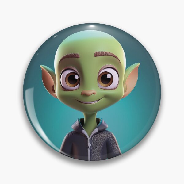 Item preview, Starry Buddy – Cute 3D Alien Boy designed and sold by Becky-Poppins.
