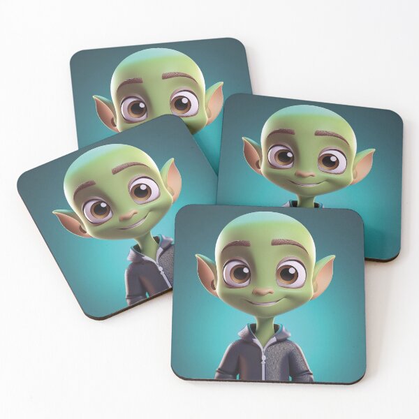 Item preview, Starry Buddy – Cute 3D Alien Boy designed and sold by Becky-Poppins.