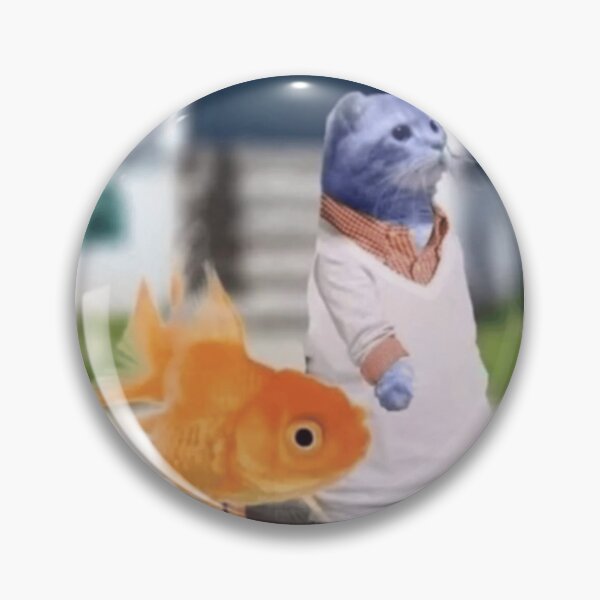 Item preview, Blue cat, goldfish designed and sold by monkey zone.