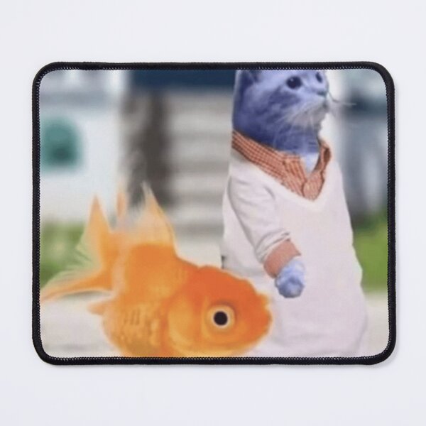 Item preview, Blue cat, goldfish designed and sold by monkey zone.