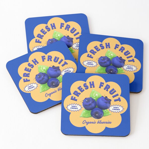 Item preview, Fresh Fruit Organic Blueberries Modern Retro Pop Art designed and sold by Eyestudiodesign1997.