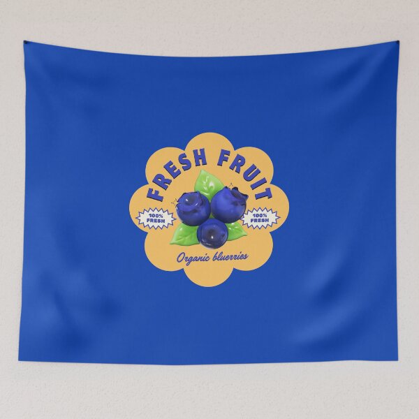 Item preview, Fresh Fruit Organic Blueberries Modern Retro Pop Art designed and sold by Eyestudiodesign1997.