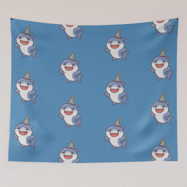 Item preview, Cute Baby Shark with Party Hat – Fun Ocean Animal Design designed and sold by VectiveLab.