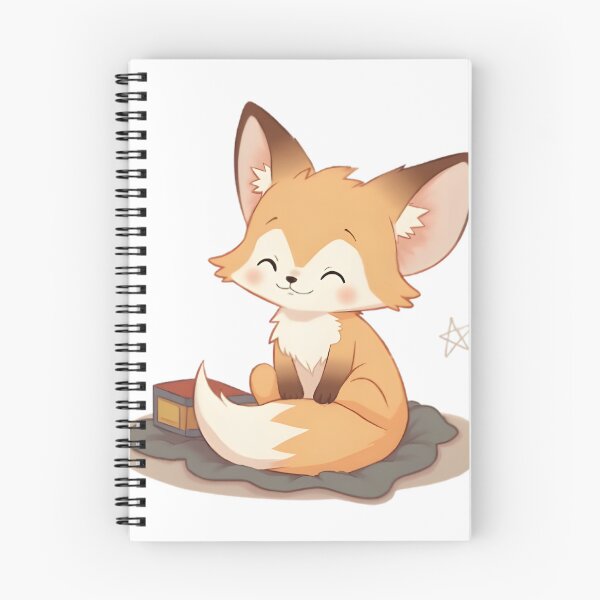 Item preview, Happy Chibi Fox Sitting Cozy – Cute Cartoon Animal Illustration designed and sold by Kayqriel.