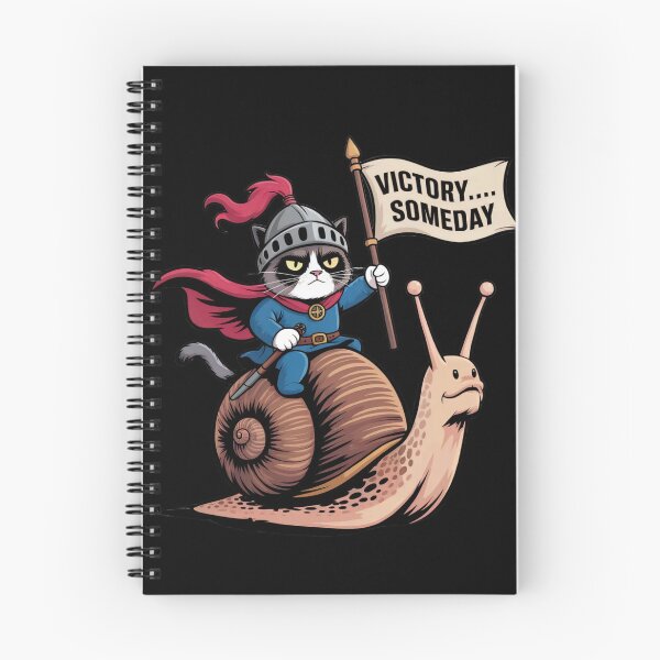 Item preview, The Knight Cat on a Snail – Victory Someday designed and sold by emilianaka.