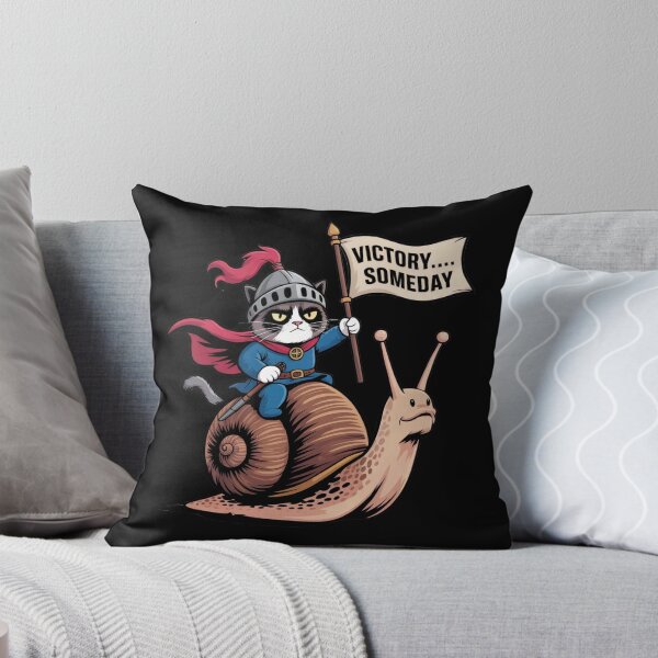 Item preview, The Knight Cat on a Snail – Victory Someday designed and sold by emilianaka.
