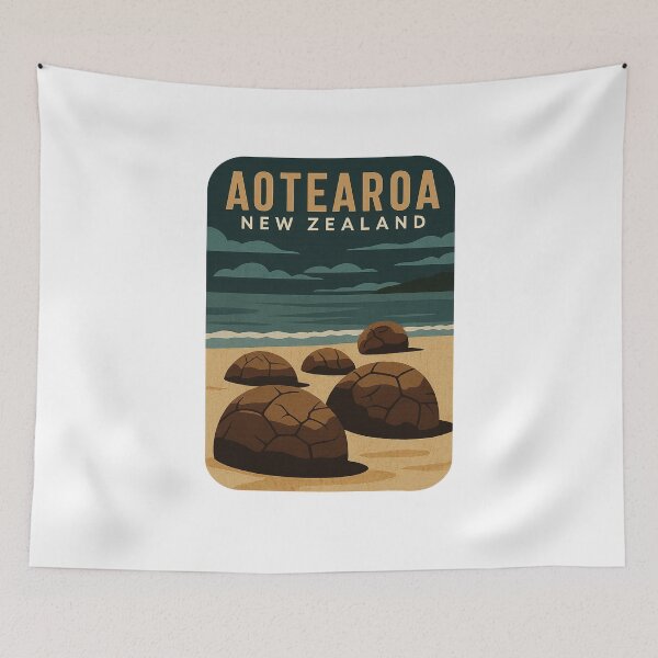 Item preview, Aotearoa Moeraki Boulders Otago New Zealand designed and sold by Aryabek.