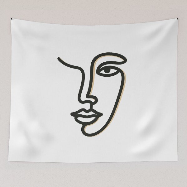 Item preview, Elegant Minimalist Face – Line Art Design designed and sold by Nuvijo.