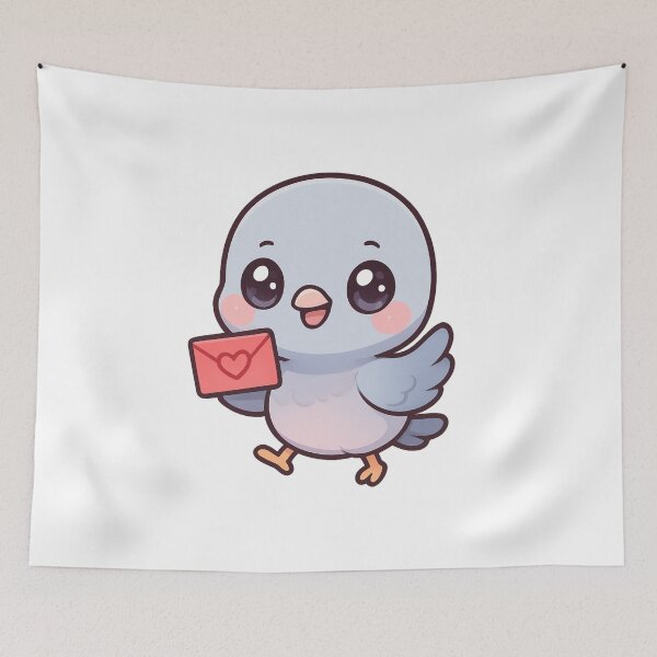 Item preview, Loving Pigeon send love designed and sold by FeelTheDrawing.