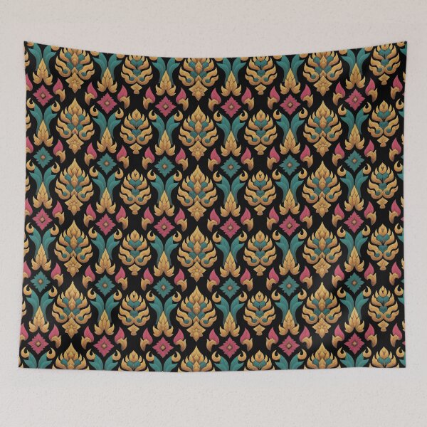 Item preview, Vibrant and Playful Lai Thai Seamless Pattern designed and sold by OneMeArt.