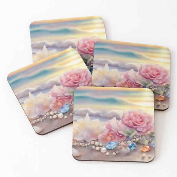 Item preview, Roses and Pearls on Beach designed and sold by CalmnessbyChoice.