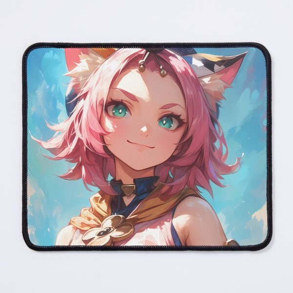 Item preview, Diona Genshin Impact Game Frosty Bartender Feline Charm Rescue designed and sold by Tokyonomad.