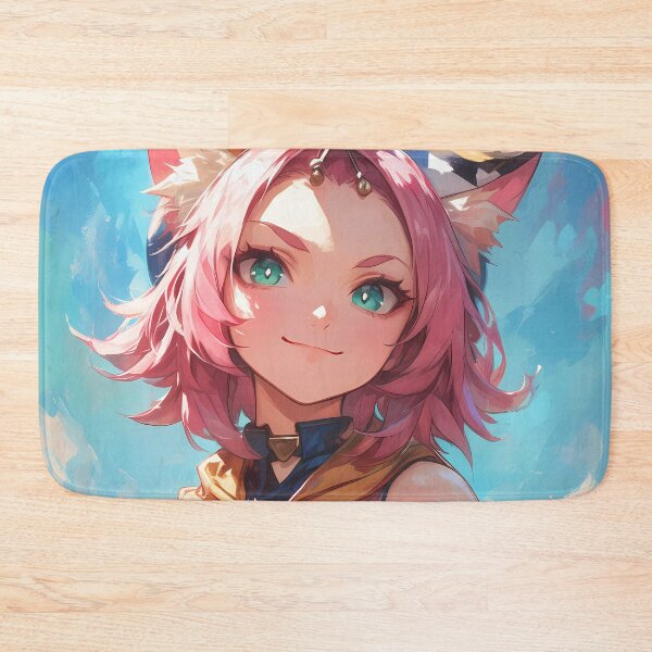 Item preview, Diona Genshin Impact Game Frosty Bartender Feline Charm Rescue designed and sold by Tokyonomad.