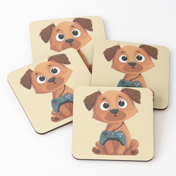 Item preview, Cute Puppy Gamer – Kawaii Dog Playing Video Games designed and sold by VectiveLab.