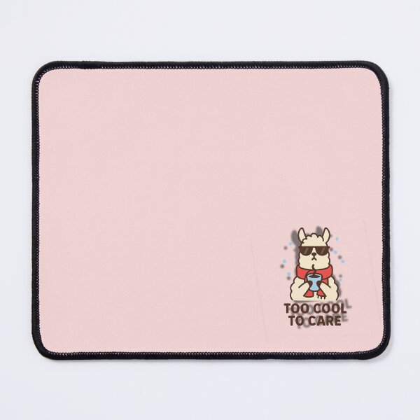 Item preview, Too Cool To Care – Cute Cartoon Llama in Winter Scarf Illustration designed and sold by konthai.familyart.