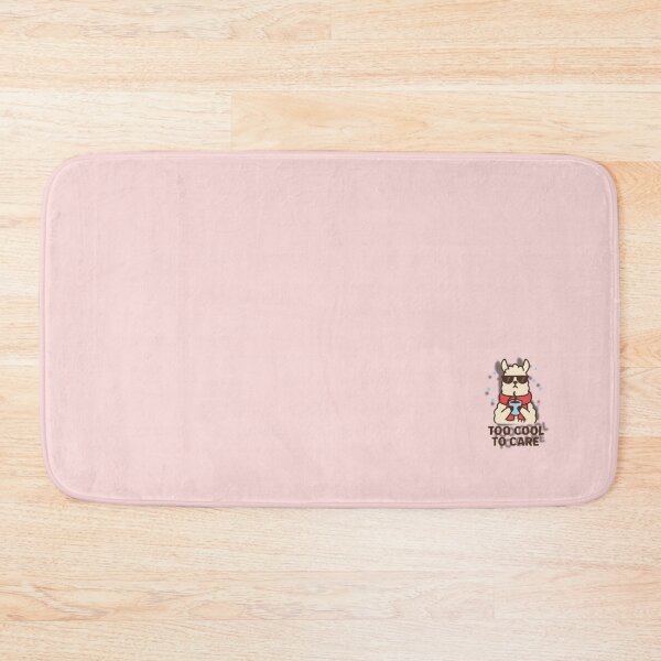 Item preview, Too Cool To Care – Cute Cartoon Llama in Winter Scarf Illustration designed and sold by konthai.familyart.
