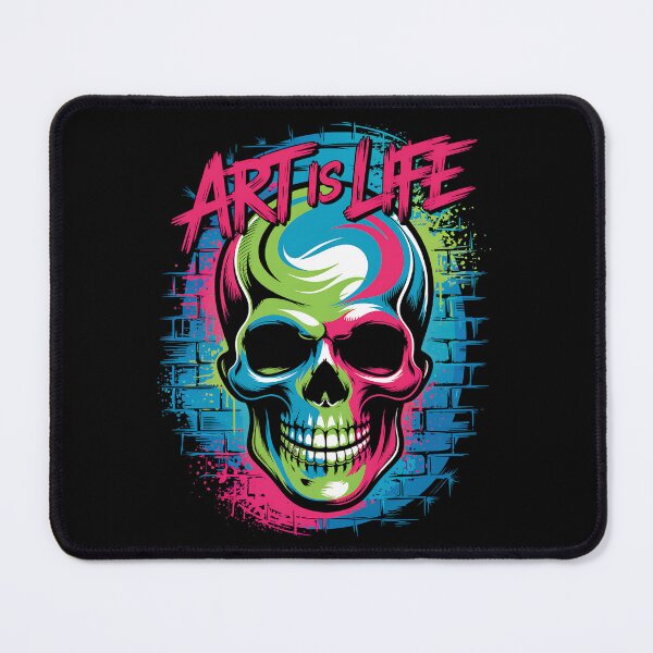 Item preview, Neon Graffiti Skull with Urban Edge designed and sold by Taans-Creation.