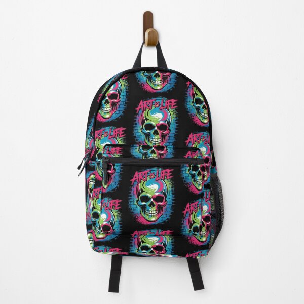 Item preview, Neon Graffiti Skull with Urban Edge designed and sold by Taans-Creation.
