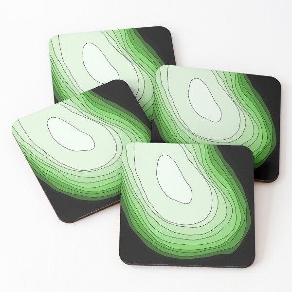 Item preview, Green wave swirl designed and sold by TAbstractDesign.