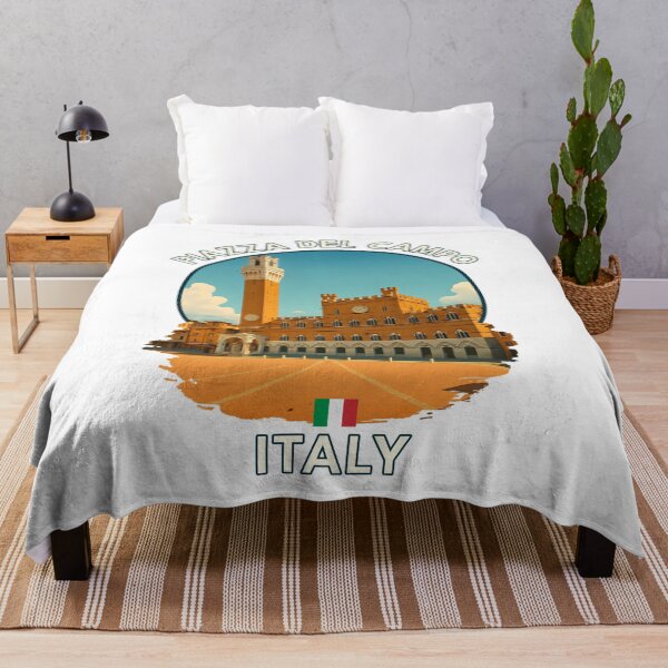 Item preview, Piazza del Campo Siena – Tuscan Medieval Square Summer Art designed and sold by inkNext.