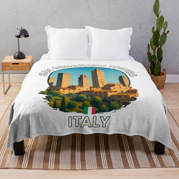 Item preview, San Gimignano Towers – Tuscany Medieval Town Summer Scene designed and sold by inkNext.