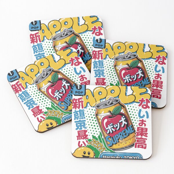 Item preview, Harajuku Apple Soda T-Shirt, Japanese Pop Art Graphic Tee, Retro Manga Streetwear, Tokyo Aesthetic Shirt, Kawaii Fruit Design, Asian Advert designed and sold by ReFreshU Shop Designs.