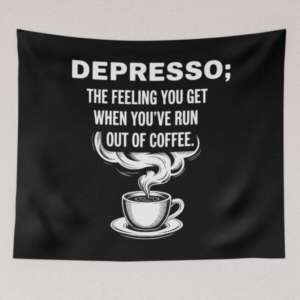 Item preview, Depresso Feeling You've Run Out Of Coffee Depression designed and sold by CookWorldLaughs.
