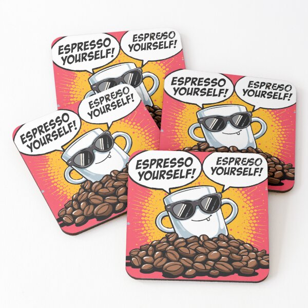 Item preview, Espresso Yourself! – Funny Coffee Pop-Art Design designed and sold by RAKO13.