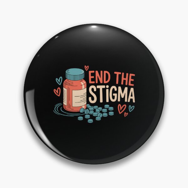 Item preview, End The Stigma, Anxiety Mental Health Awareness designed and sold by CookWorldLaughs.