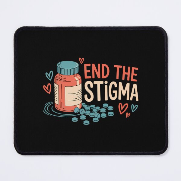 Item preview, End The Stigma, Anxiety Mental Health Awareness designed and sold by CookWorldLaughs.