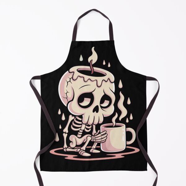 Item preview, Melting Skeleton With Coffee – Dead Inside Vibes No Text designed and sold by Silly Shapes Co..