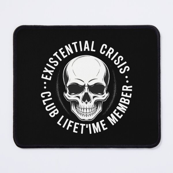Item preview, Existential Crisis Club I Depression Social Anxiety designed and sold by CookWorldLaughs.