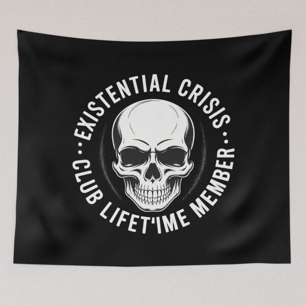Item preview, Existential Crisis Club I Depression Social Anxiety designed and sold by CookWorldLaughs.