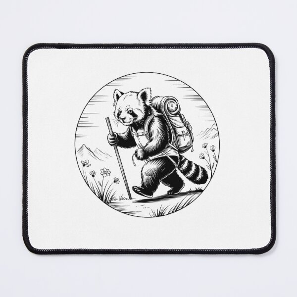 Item preview, Hiking panda Backpacking Animals  designed and sold by BHMARTS.