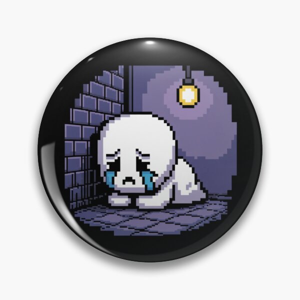 Item preview, Crying Pixel Ghost in the Corner – Sadcore Vapor Art designed and sold by Silly Shapes Co..