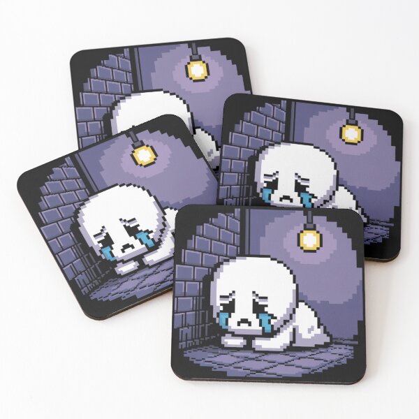 Item preview, Crying Pixel Ghost in the Corner – Sadcore Vapor Art designed and sold by Silly Shapes Co..