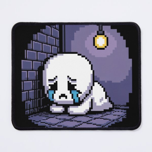 Item preview, Crying Pixel Ghost in the Corner – Sadcore Vapor Art designed and sold by Silly Shapes Co..