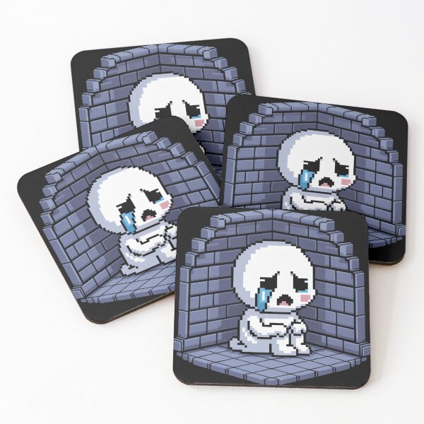 Item preview, Crying Pixel Ghost in the Corner – Sadcore Vapor Art designed and sold by Silly Shapes Co..