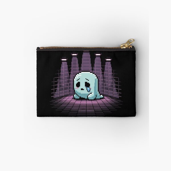 Item preview, Crying Pixel Ghost in the Corner – Sadcore Vapor Art designed and sold by Silly Shapes Co..