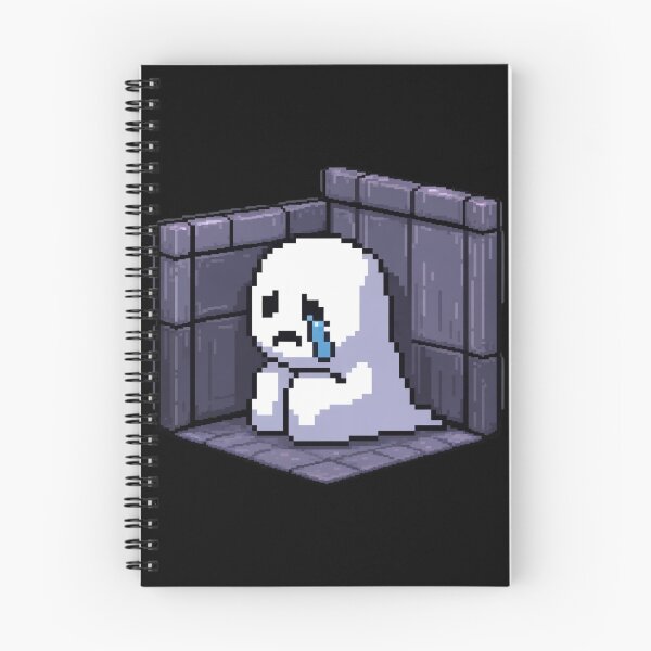 Item preview, Crying Pixel Ghost in the Corner – Sadcore Vapor Art designed and sold by Silly Shapes Co..