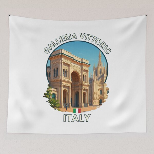 Item preview, Galleria Vittorio Emanuele II Milan – Iconic Italian Landmark Art designed and sold by inkNext.