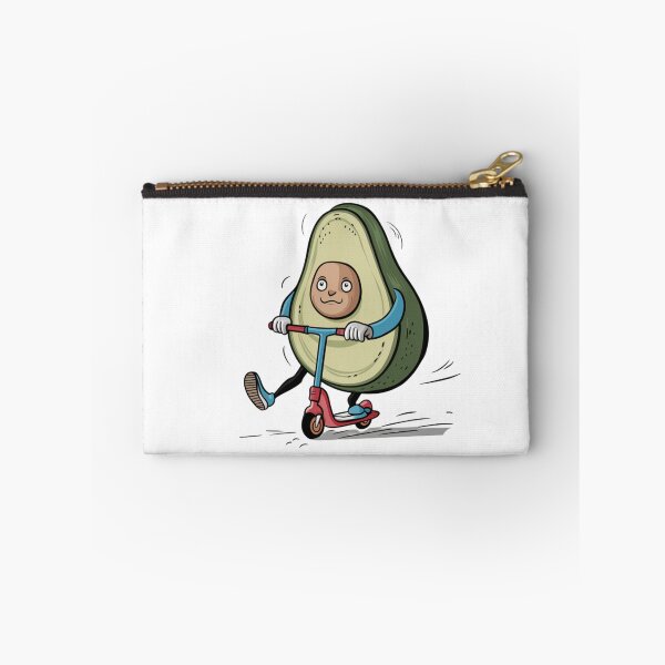 Item preview, Suspicious Avocado on a Tiny Scooter – Funny Minimal Art designed and sold by Silly Shapes Co..