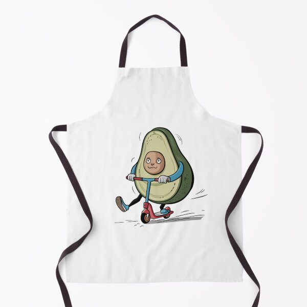 Item preview, Suspicious Avocado on a Tiny Scooter – Funny Minimal Art designed and sold by Silly Shapes Co..