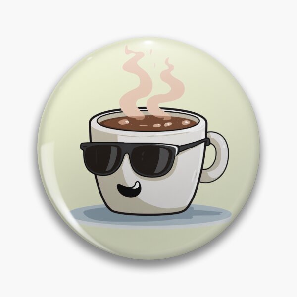 Item preview, Happy Coffee Cup with Sunglasses – Fun Coffee Lover Design designed and sold by VectiveLab.
