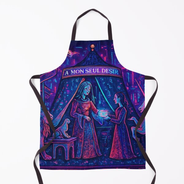Item preview, A MON SEUL DESIR – Pixel Cyberpunk Cluny Tapestry in Purple designed and sold by QuantumKey.