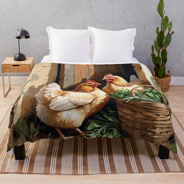 Item preview, Hens by the Kitchen Door – A Farmhouse Scene designed and sold by Deezyned.