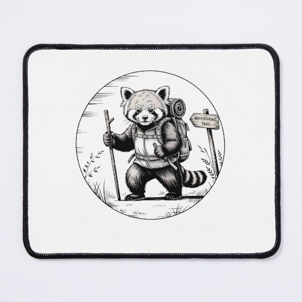 Item preview, Hiking panda Backpacking Animals  designed and sold by BHMARTS.