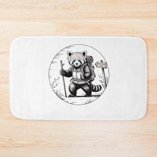 Item preview, Hiking panda Backpacking Animals  designed and sold by BHMARTS.